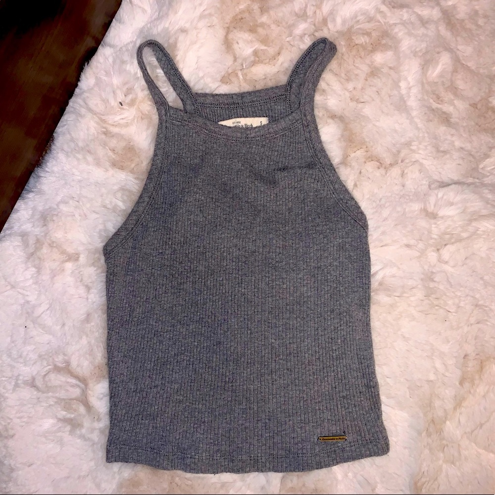 Grey crop top